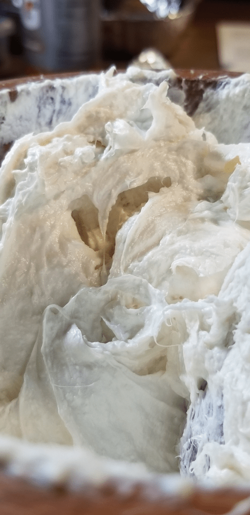 White soap goo that looks like frosting and won't fUCKING SOLIDFY